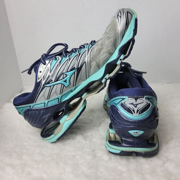 Mizuno Wave Prophecy 7.5 Women's Running Shoes Silver Grey J1GD180031 - Picture 6 of 9